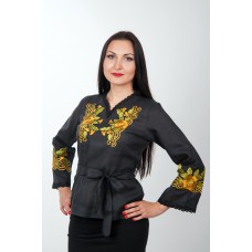 Embroidered blouse "Noir Black" 